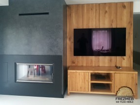 Zabudowa ściany i szafka RTV